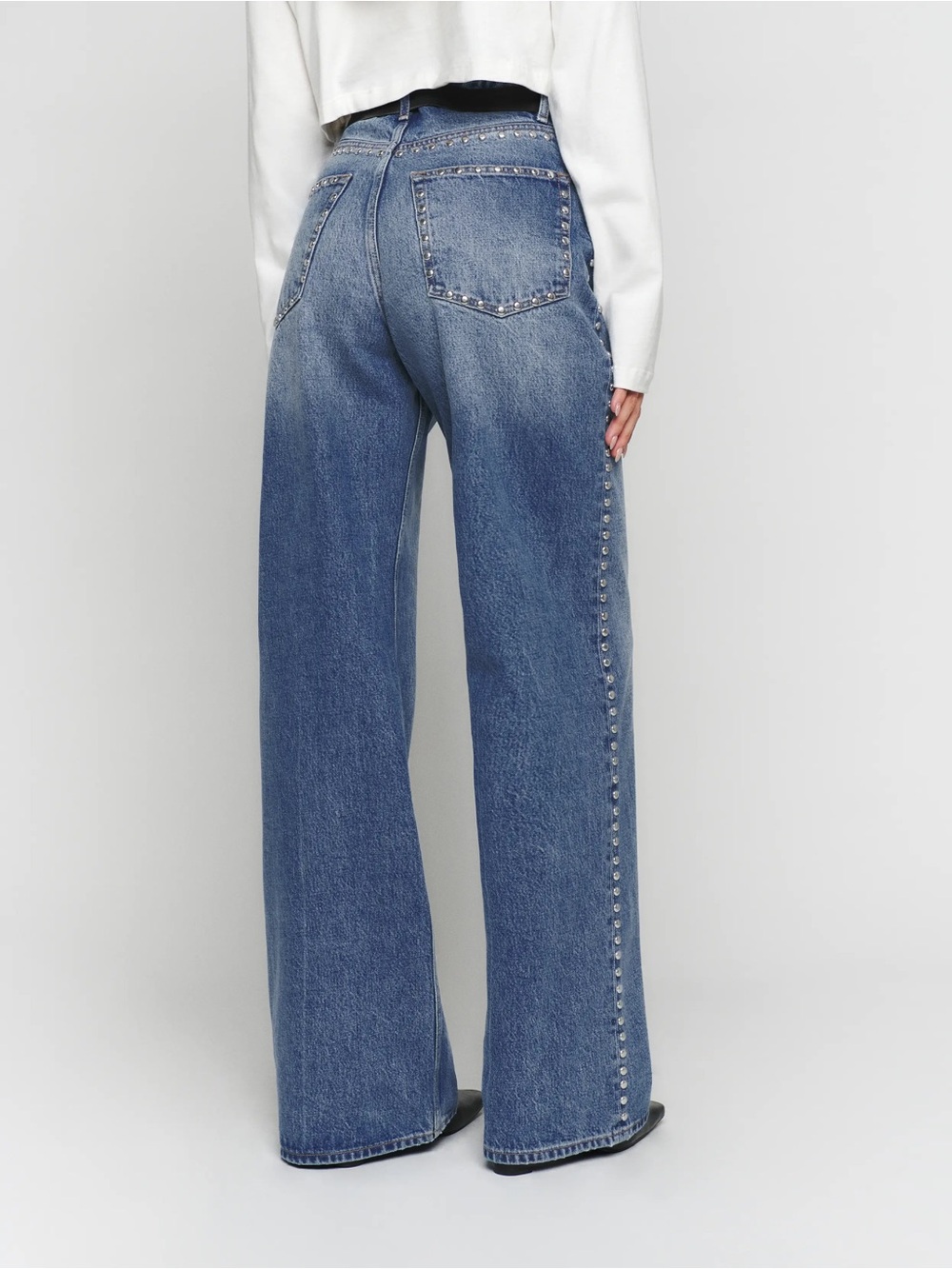 Reformation Cary High Rise Slouchy Wide Leg Jeans - Picture 2 of 6